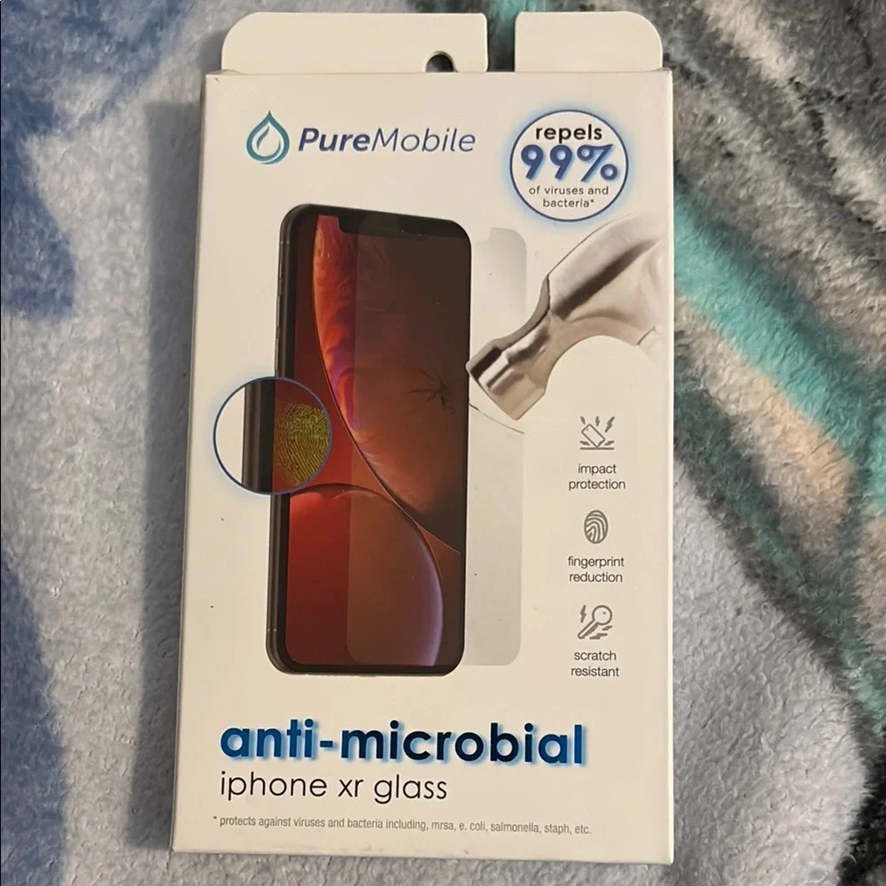 Anti-Microbial iPhone XR Glass - Black